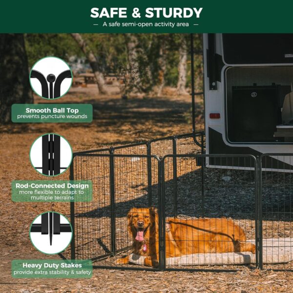 15% Limited Time Off on FXW Rollick Dog Playpen for Yard, RV Camping - Image 4