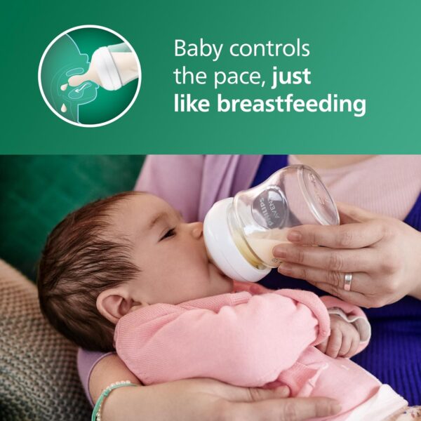Philips Avent Natural Glass Baby Bottles with Natural Response Nipples - Image 4