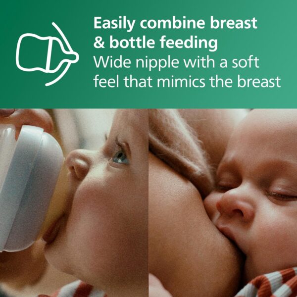 Philips Avent Natural Glass Baby Bottles with Natural Response Nipples - Image 3