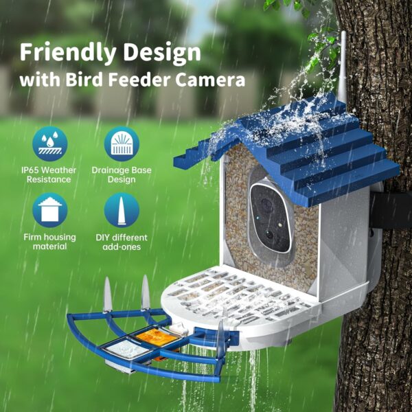 55% Limited Time Deal on Smart Bird Feeder with Camera Solar Powered & AI Bi rd Identification - Image 4