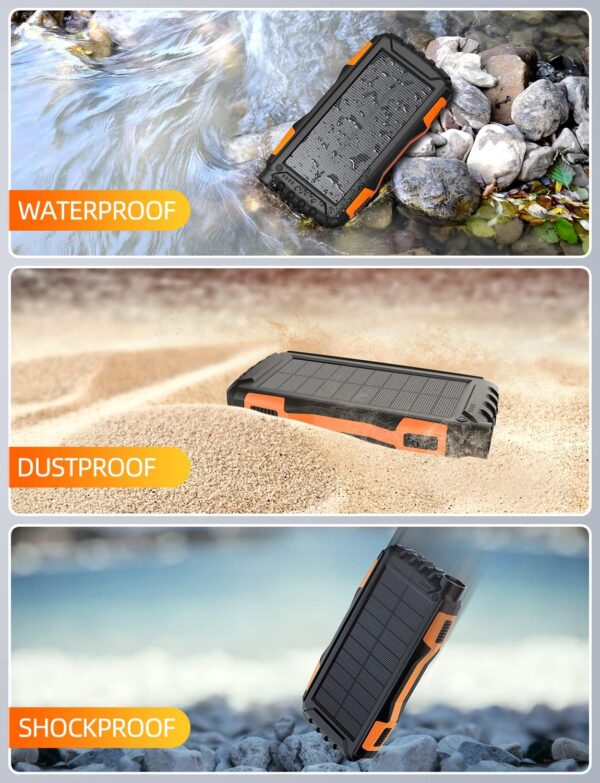 49% Limited Time Deal on Power-Bank-Solar-Charger - 42800mAh Portable Charger,Solar Power Bank,Fast Charger Built-in Super Bright Flashlight - Image 7