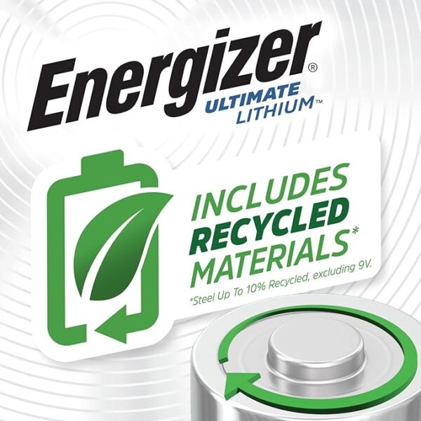 42% Limited Time Deal on Energizer AA Batteries, Ultimate Lithium Double A Battery, 8 Count - Image 2