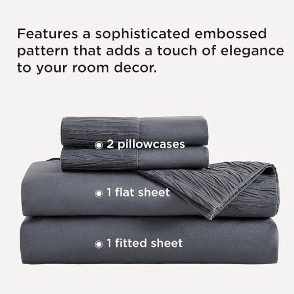 Bedsure King Size Sheets Set - 4 Pieces Soft King Sheets - Breathable & Cooling - Hotel Luxury - Image 7