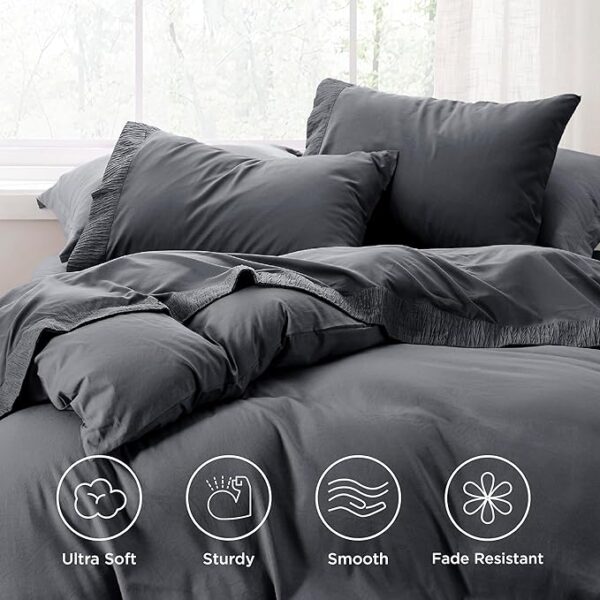 Bedsure King Size Sheets Set - 4 Pieces Soft King Sheets - Breathable & Cooling - Hotel Luxury - Image 3