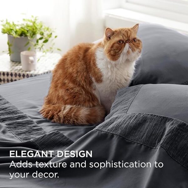 Bedsure King Size Sheets Set - 4 Pieces Soft King Sheets - Breathable & Cooling - Hotel Luxury - Image 6