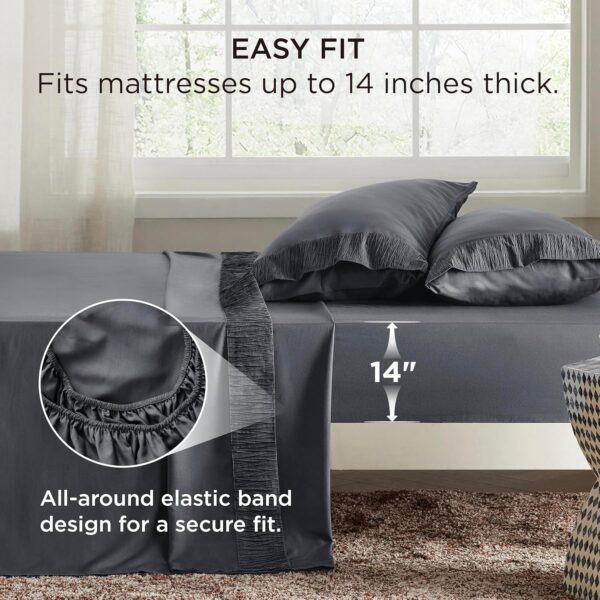 Bedsure King Size Sheets Set - 4 Pieces Soft King Sheets - Breathable & Cooling - Hotel Luxury - Image 2